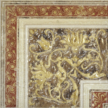 Керамогранит 1628014-20347 Ang. Rosone Travertino Beige 14х14 Capri Ceramiche