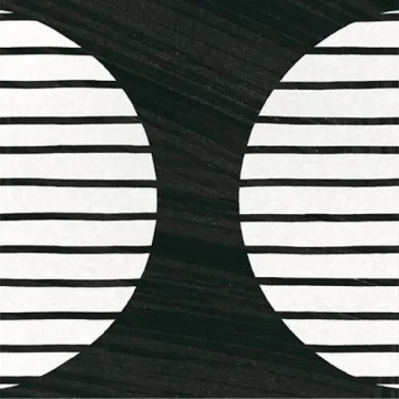 Керамогранит 22126 Caprice Moonline B&W 20x20 EQUIPE