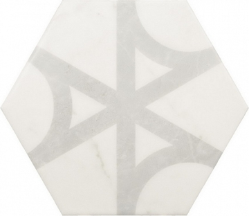 Керамогранит 23103 Carrara Hexagon Flow 17,5х20 EQUIPE