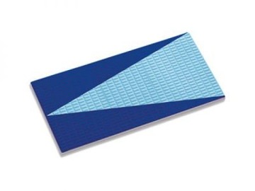 Керамогранит 23200 Стрелка на плитке Antislip с сетчатой поверхностью Cobalt-Light Blue 12,5х25 Serapool