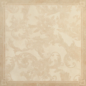 Керамогранит 240074 MARBLE DEC CASSETTONE FOGLIA BEIGE ONICE 58,5x58,5 Versace (Gardenia Orchidea)