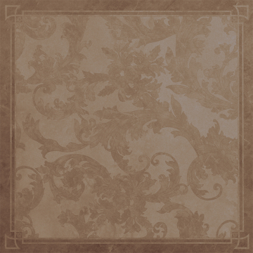 Керамогранит 240077 MARBLE DEC CASSETTONE FOGLIA MARRONE ONICE 58,5x58,5 Versace (Gardenia Orchidea)