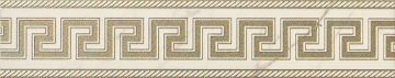 Керамогранит 240201 MARBLE FASCIA GRECA BIANCO SAB 11,5x58,5 Versace (Gardenia Orchidea)