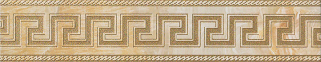 Керамогранит 240202 MARBLE FASCIA GRECA ORO SAB 11,5x58,5 Versace (Gardenia Orchidea)