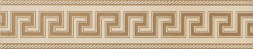 Керамогранит 240204 MARBLE FASCIA GRECA BEIGE SAB 11,5x58,5 Versace (Gardenia Orchidea)