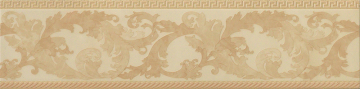 Керамогранит 240232 MARBLE FASCIA BAROCCA ORO LEV 14,4x58,5 Versace (Gardenia Orchidea)