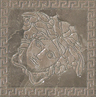 Керамогранит 240386 MARBLE TOZZETTO MEDUSA GRIGIO LEV 14,4x14,4 Versace (Gardenia Orchidea)