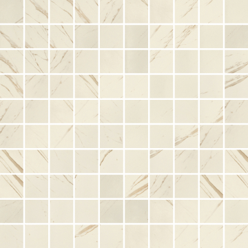 Керамогранит 240501 MARBLE MOSAICS T100 BIANCO 29,1x29,1 Versace (Gardenia Orchidea)
