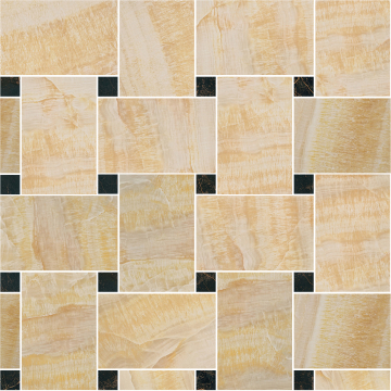 Керамогранит 240532 MARBLE MOSAICS INTRECCIO ORO-NERO 29,1x29,1 Versace (Gardenia Orchidea)