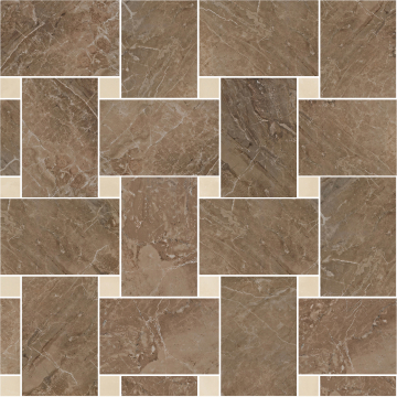 Керамогранит 240536 MARBLE MOSAICS INTRECCIO MARRONE-BEIGE 29,1x29,1 Versace (Gardenia Orchidea)