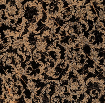 Керамогранит 240703 Marble MODULO BAROCCHINO NERO 58,5x58,5 Versace (Gardenia Orchidea)