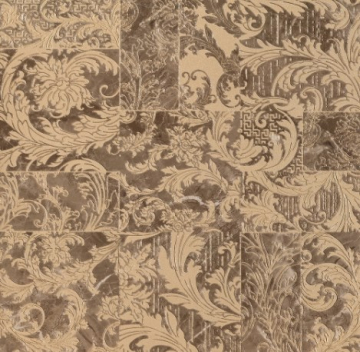 Керамогранит 240717 MODULO PATCHWORK MARRONE 58,5x58,5 Versace (Gardenia Orchidea)