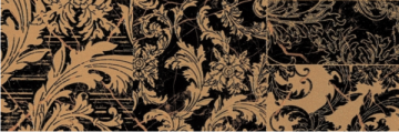 Керамогранит 240723 FASCIA PATCHWORK NERO 19,5x58,5 Versace (Gardenia Orchidea)