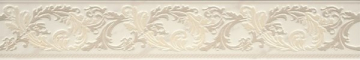 Керамогранит 240881 Marble FASCIA 10 BAROCCHINA BIANCO 9,6x58,5 Versace (Gardenia Orchidea)