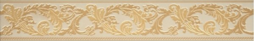 Керамогранит 240884 Marble FASCIA 10 BAROCCHINA BEIGE 9,6x58,5 Versace (Gardenia Orchidea)