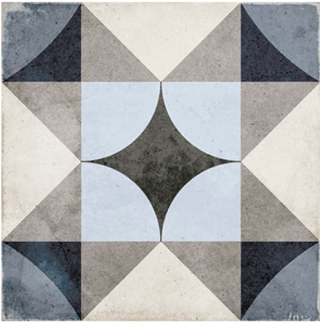 Керамогранит 24410 Art Nouveau Palais Blue 20x20 EQUIPE