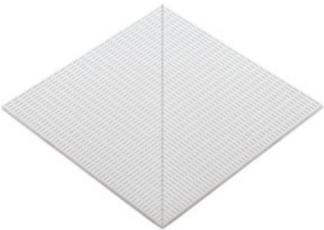 Керамогранит 25200 К Наружный угол с сетчатой поверхностью Pavrimento Antislip Unglazed 25x25 Serapool