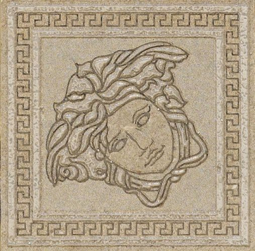 Керамогранит 261166 GREEK Tozzetto BEIGE/ORO 12,5x12,5 Versace (Gardenia Orchidea)