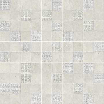 Керамогранит 261210 GREEK MOSAICI T100 DECORATO BIANCO 40x40 Versace (Gardenia Orchidea)