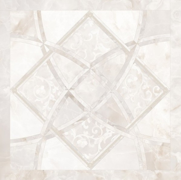 Керамогранит 262530 Fondo Intarsio Onice Bianco 78x78 Versace (Gardenia Orchidea)