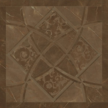 Керамогранит 262533 Fondo Intarsio Pulpis Marrone 78х78 Versace (Gardenia Orchidea)