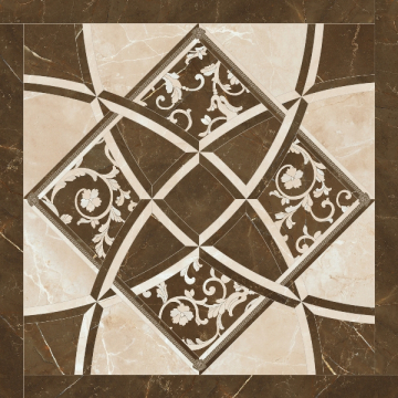 Керамогранит 262535 Emote INTARSIO CREMA/MARRONE 78x78 Versace (Gardenia Orchidea)
