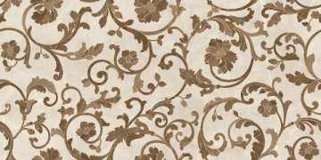 Керамогранит 262555 FLOREALE CREMA/MARRONE 39x78 Versace (Gardenia Orchidea)