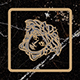 Керамогранит 262582 Tozzetto Nero Amasanta 4х4 Versace (Gardenia Orchidea)