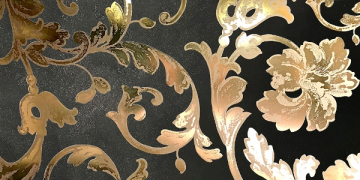 Керамогранит 262690 PANNELLO BAROCCO NERO/ORO MIX 39x78 Versace (Gardenia Orchidea)