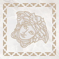 Керамогранит 262720 TOZZETTI SABBIATO ONICE BIANCO 10х10 Versace (Gardenia Orchidea)