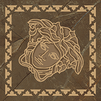 Керамогранит 262723 TOZZETTI SABBIATO PULPIS MARRONE 10х10 Versace (Gardenia Orchidea)