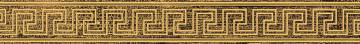 Керамогранит 263081 Fascia Greca Oro Brown 10x80 Versace (Gardenia Orchidea)