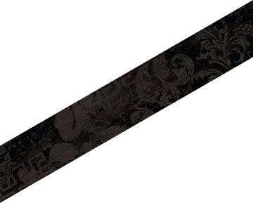 Керамогранит 263240 Inserto decoro Chevron Carbon 7,63x45 Versace (Gardenia Orchidea)