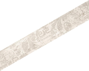 Керамогранит 263242 Inserto decoro Chevron White 7,63x45 Versace (Gardenia Orchidea)