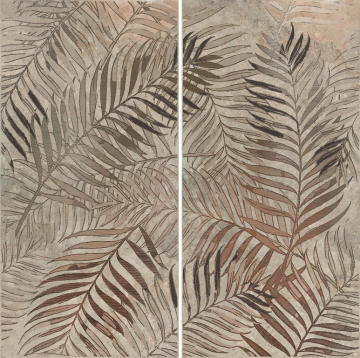 Керамогранит 303524 Bronze Fern Rett (2 pcs mix) 60x120 Dado Ceramica