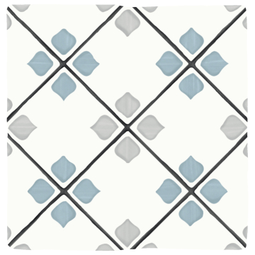 Керамогранит 31083 Tanger Silver Rhomb 12.3x12.3 Harmony