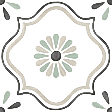 Керамогранит 31084 TANGER SAND FLOWER R9 12.3x12.3 Harmony
