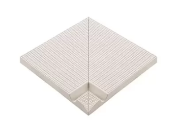 Керамогранит 37200 Внутренний угол с сетчатой поверхностью L Unglazed 25х25 Serapool