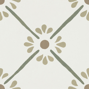 Керамогранит 37788 Provenza Green Flower/22,3 22,3x22,3 Harmony