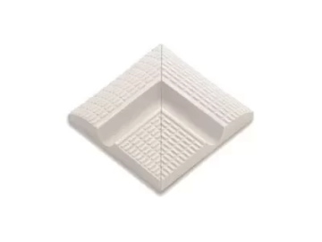Керамогранит 40200 Наружный угол поручня с сетчатой поверхностью Unglazed 12,5х12,5 Serapool