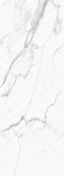 Керамогранит 41757 Lumiere White Decor ST/100x275/R 100x275 Peronda