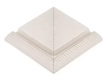 Керамогранит 47200 Наружный угол с сетчатой поверхностью L Unglazed 25х25 Serapool