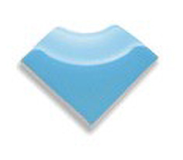 Керамогранит 60221 Внешний торцевой угол Light Blue 4x4 Serapool