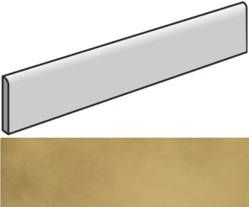 Керамогранит 610130005316 Continuum Brass Gold Battiscopa 7.2x80 Italon