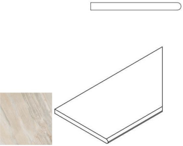 Керамогранит 620090000202 WHITE BORDO ROUND DX 30x60 Italon
