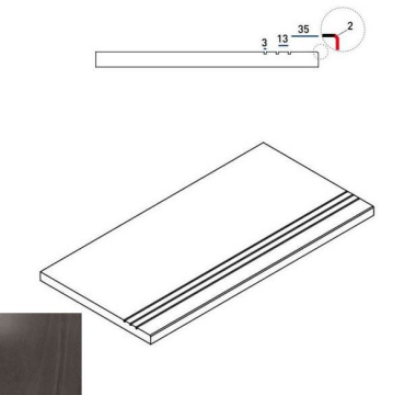 Керамогранит 620090000235 CARBON BORDO GRIP 30x60 Italon