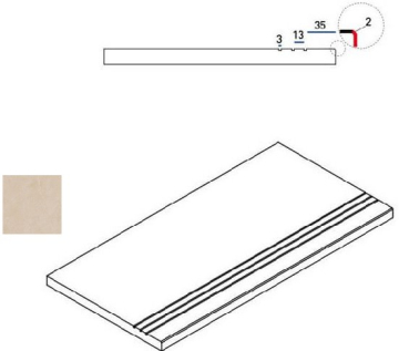 Керамогранит 620090000405 Magnesio Bordo Grip 30x60 Italon