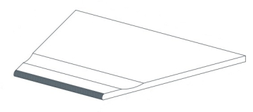 Керамогранит 620090000803 Drift Grey Bordo Piscina Angolo Dx 30x60 Atlas Concorde Russia