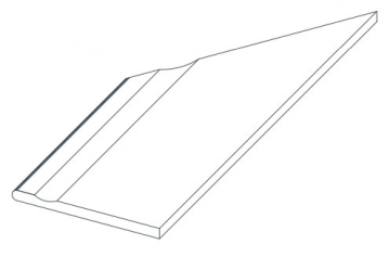 Керамогранит 620090000818 Force Fancy Bordo Piscina Angolo Sx 30x60 Atlas Concorde Russia