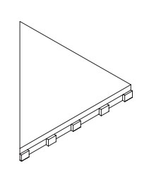 Керамогранит 620090000832 Griglia Frame 10 Destro/Right 25x25 Italon